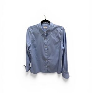 Women’s Blue Button-Up Shirt
